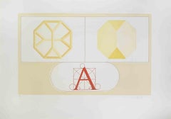 Vintage Composition - Lithograph by Lucio del Pezzo - 1970s