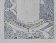 Decalogue N° 1 - Etching by Lucio Del Pezzo - 1970s
