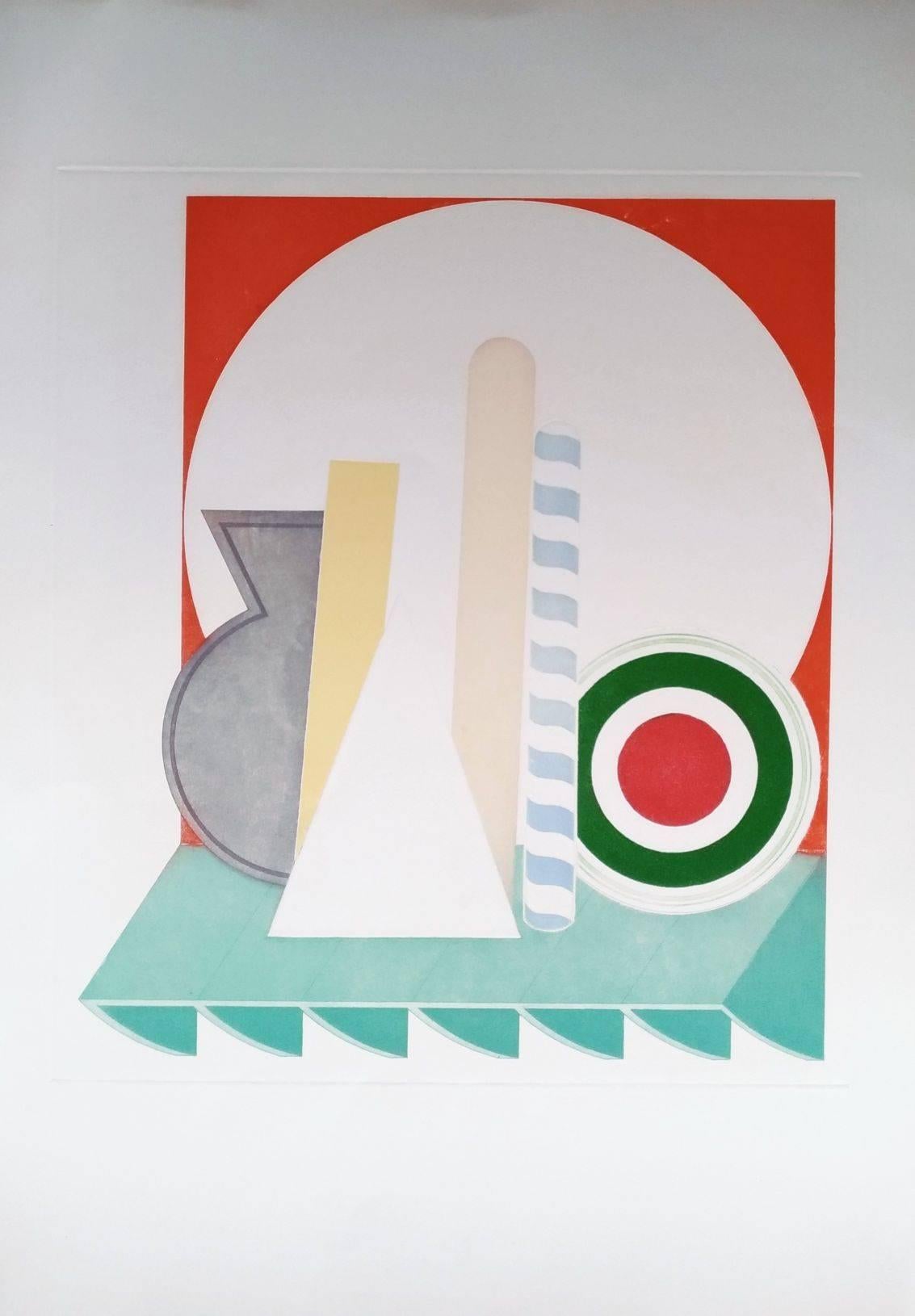 Lucio Del Pezzo Abstract Print - Decalogue N° 8 - Original Etching by L. Del Pezzo - 1976/78