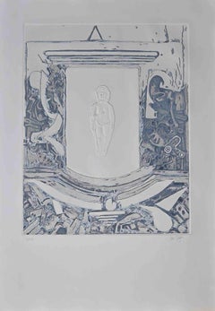 Decalogue N°1 - Etching by Lucio Del Pezzo - 1976-1978
