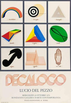 Decalogue - Offset Poster after Lucio del Pezzo - 1976