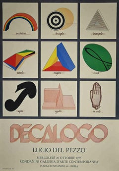 Decalogue - Original Offset by Lucio del Pezzo - 1976