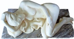 Lucio Fontana (1899-1968): Lebensgroßer liegender Akt aus Gips; 1920er Jahre