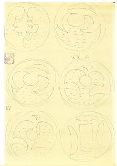 Lucio Fontana "Concetto Spaziale", 1965, inchiostro di China su carta