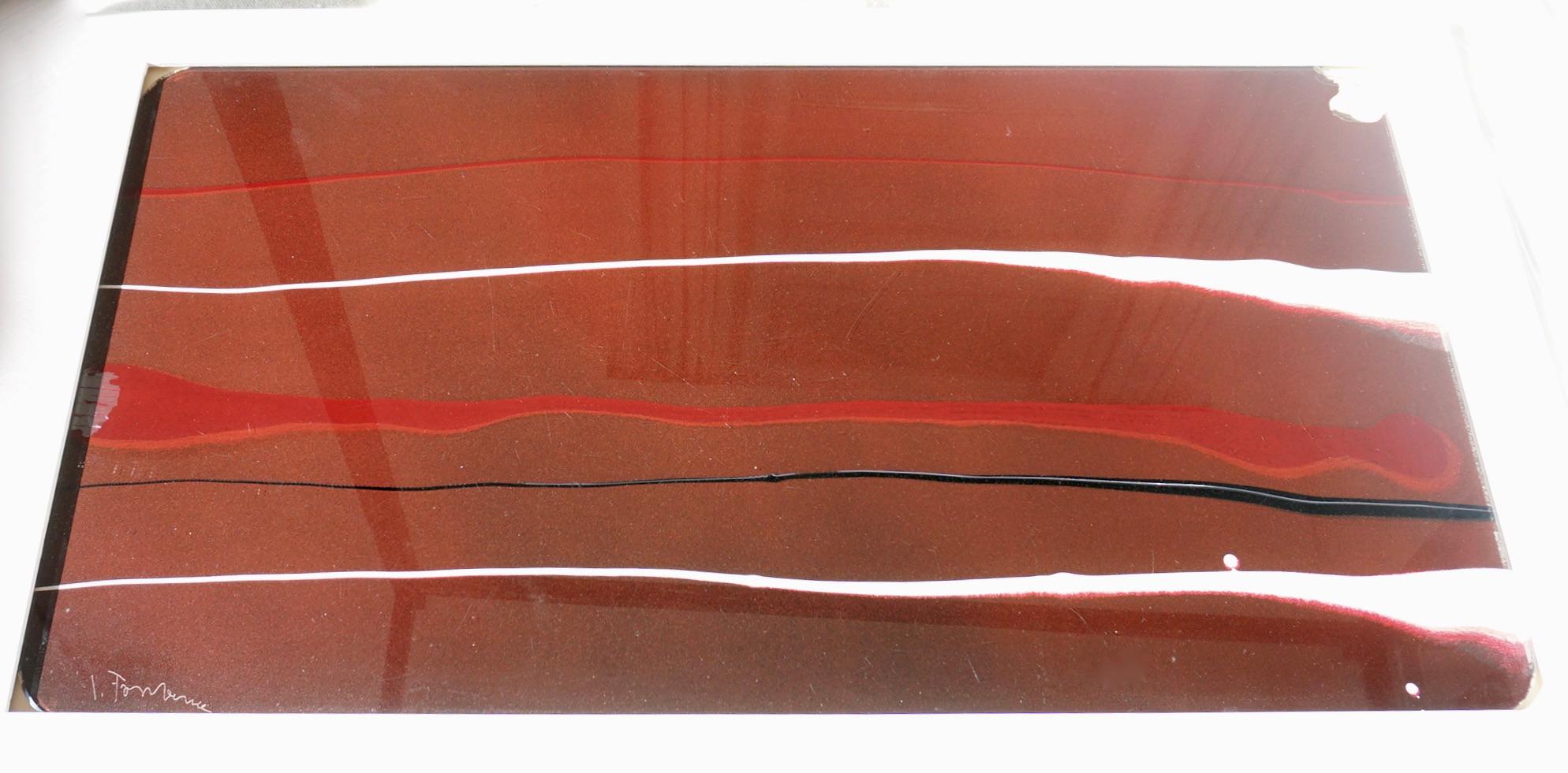 Glass Lucio Fontana 
