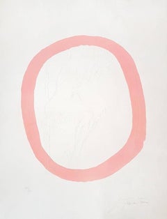 Nudo Rosa (Nude in Pink) - Originalradierung von Lucio Fontana - 1967