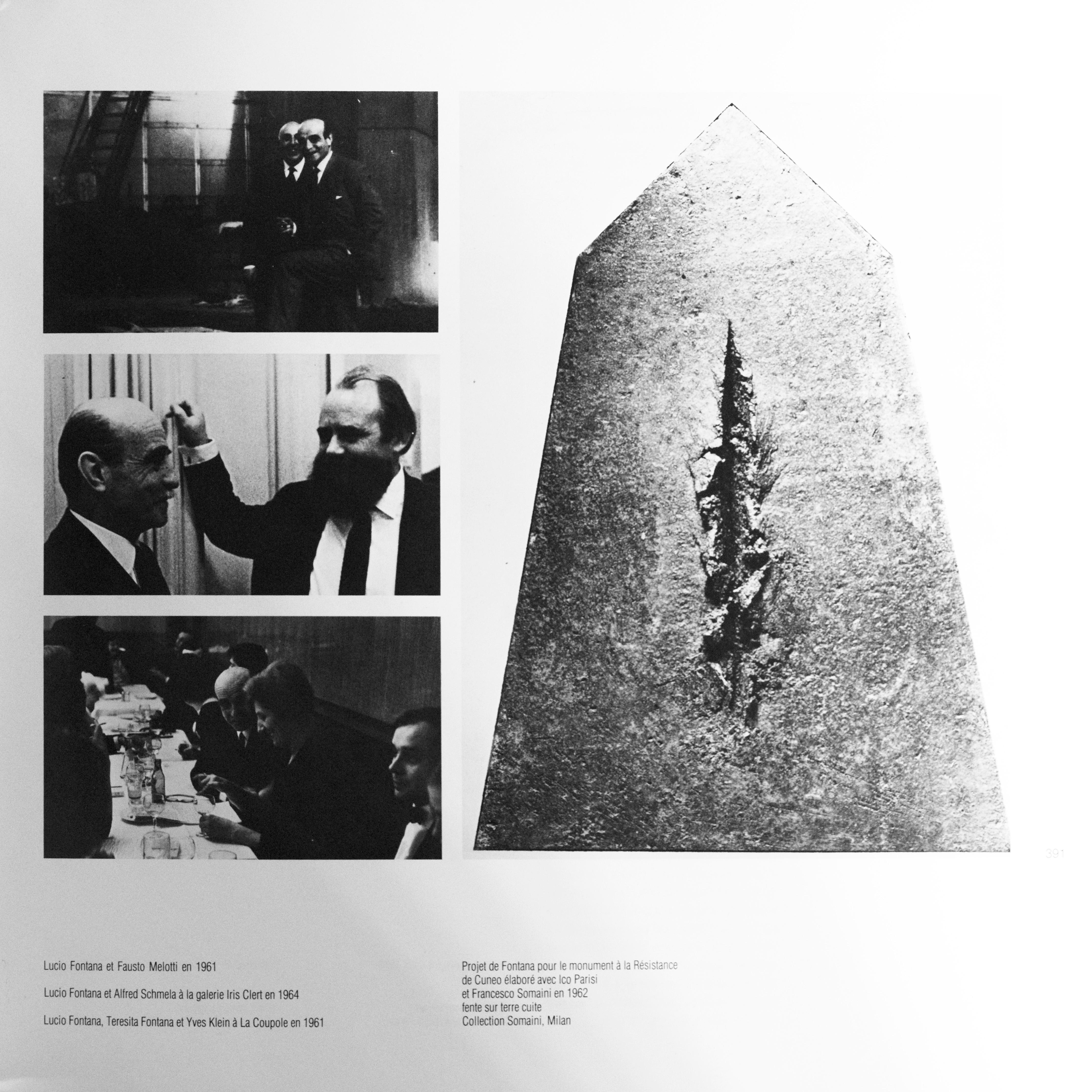 Lucio Fontana (1899-1968), Big Photography for the Project of the Resistance Monument in Cuneo, in collaboration with Francesco Somaini and Ico Parisi, Italy, circa 1962.  

Biography: Lucio Fontana (1899-1968) Exposition, Solomon R. Retrospective,