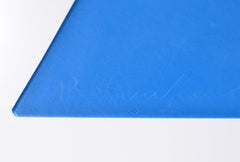 Lucio Fontana PIRAMIDE (Blau) Skulptur