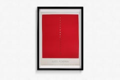 Circa 1970 original exhibition poster for Lucio Fontana - Concetto Spaziale