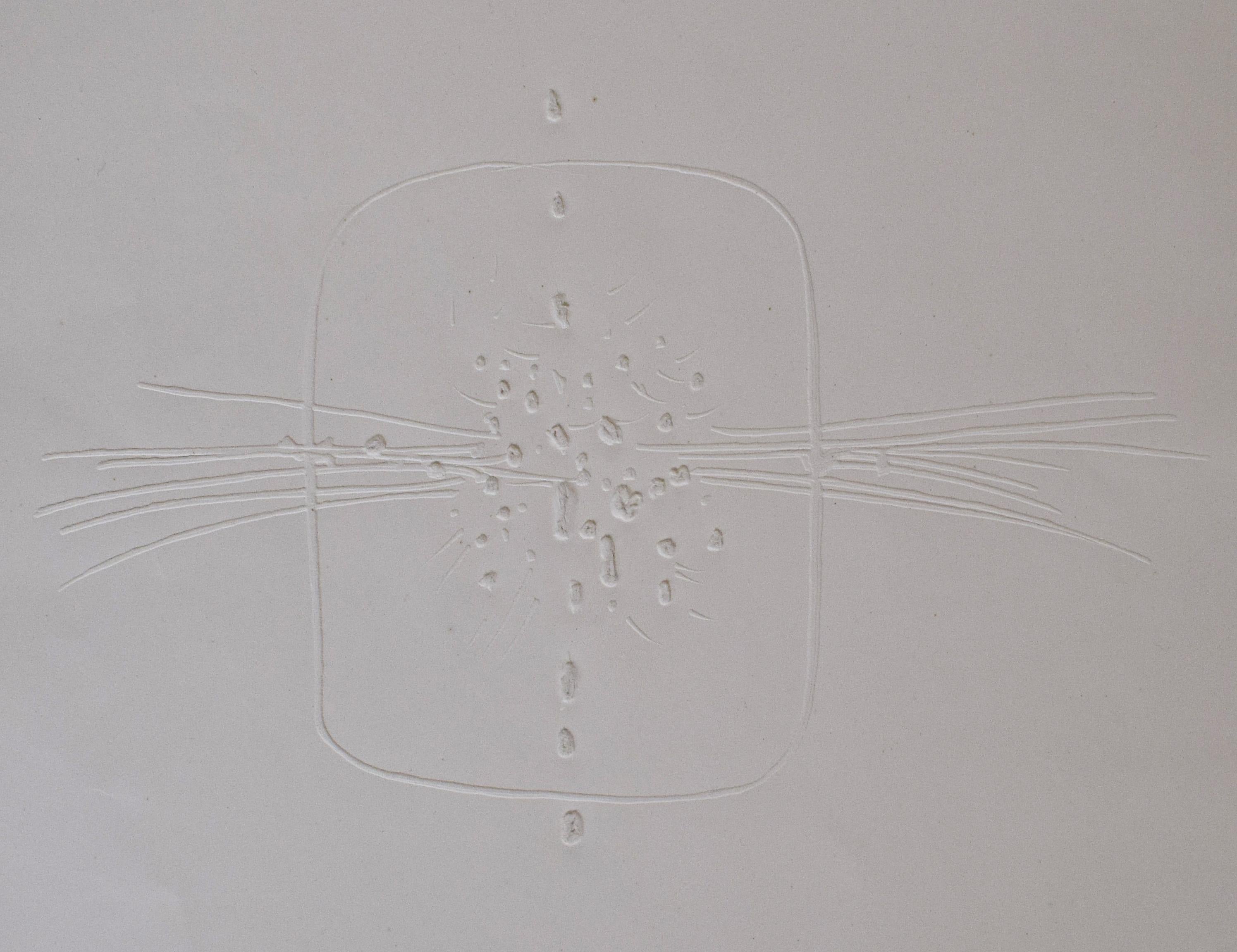 Abstract Print di Lucio Fontana - Composizione I da, Senza titolo - Arte astratta concettuale italiana Spazialismo