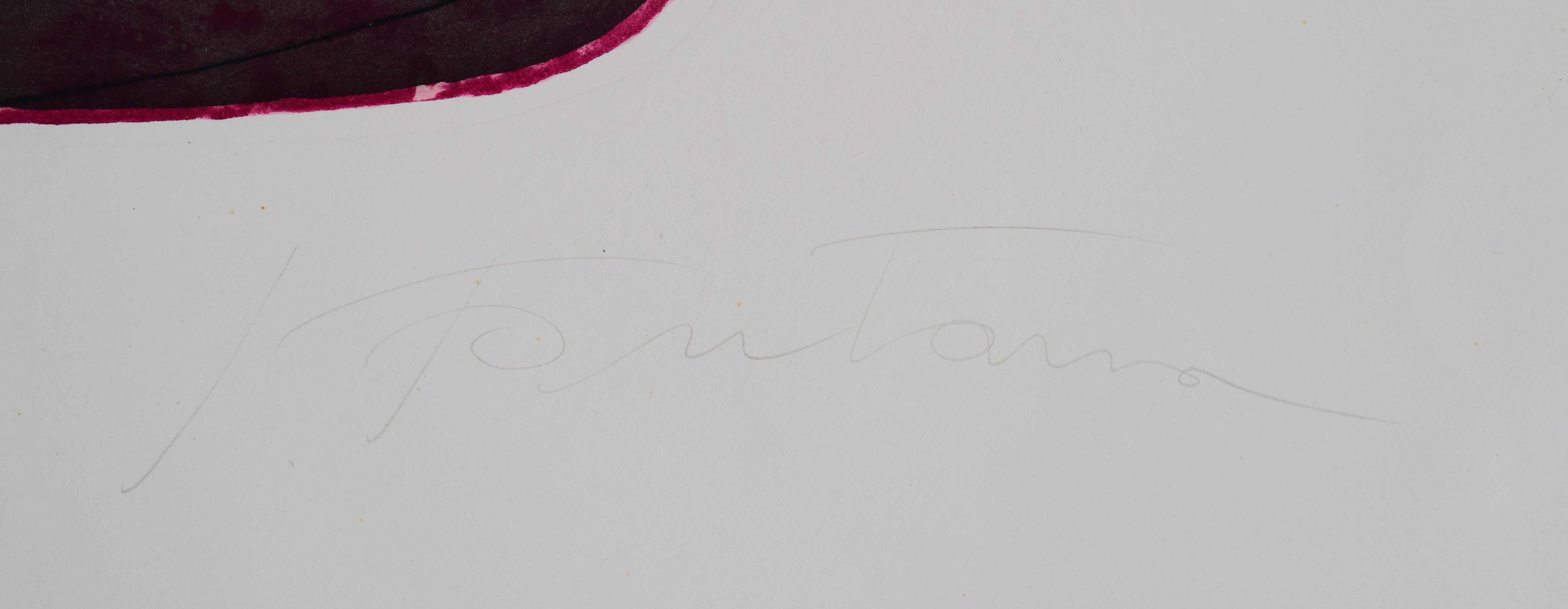 Composizione VI da, Senza titolo -  Arte astratta concettuale italiana Spazialismo - Print Astratto di Lucio Fontana