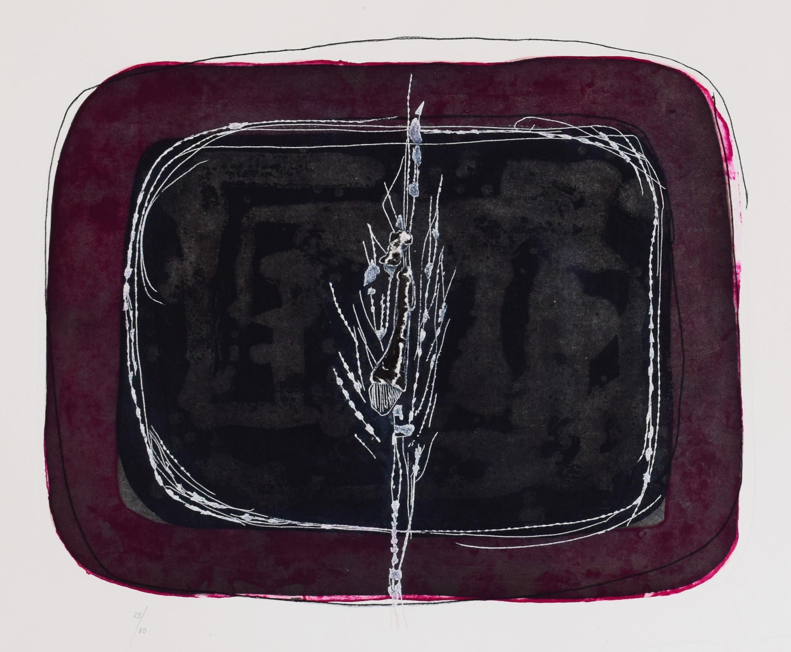 Abstract Print di Lucio Fontana - Composizione VI da, Senza titolo -  Arte astratta concettuale italiana Spazialismo