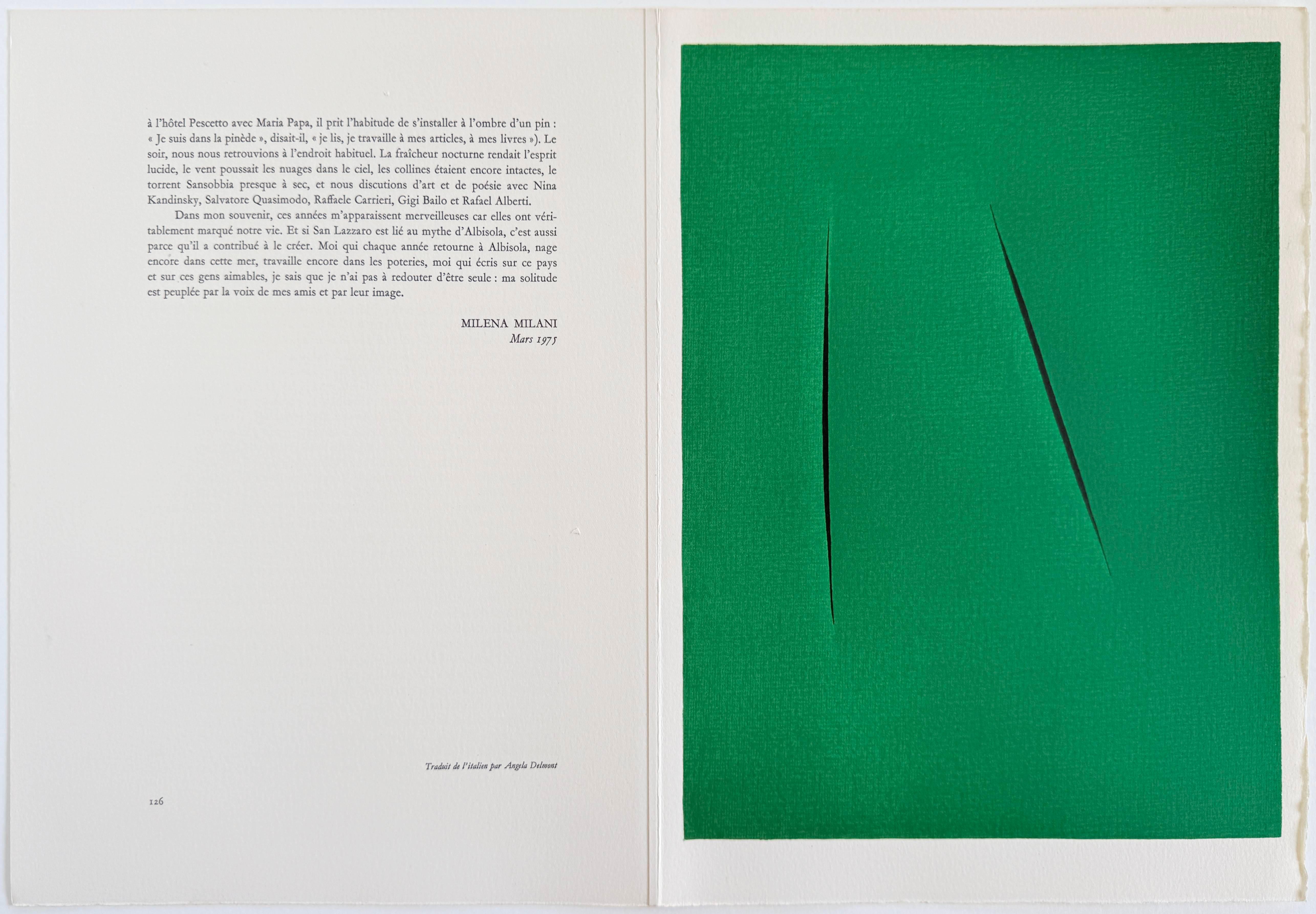 Concetto Spaziale - Modern Print by Lucio Fontana