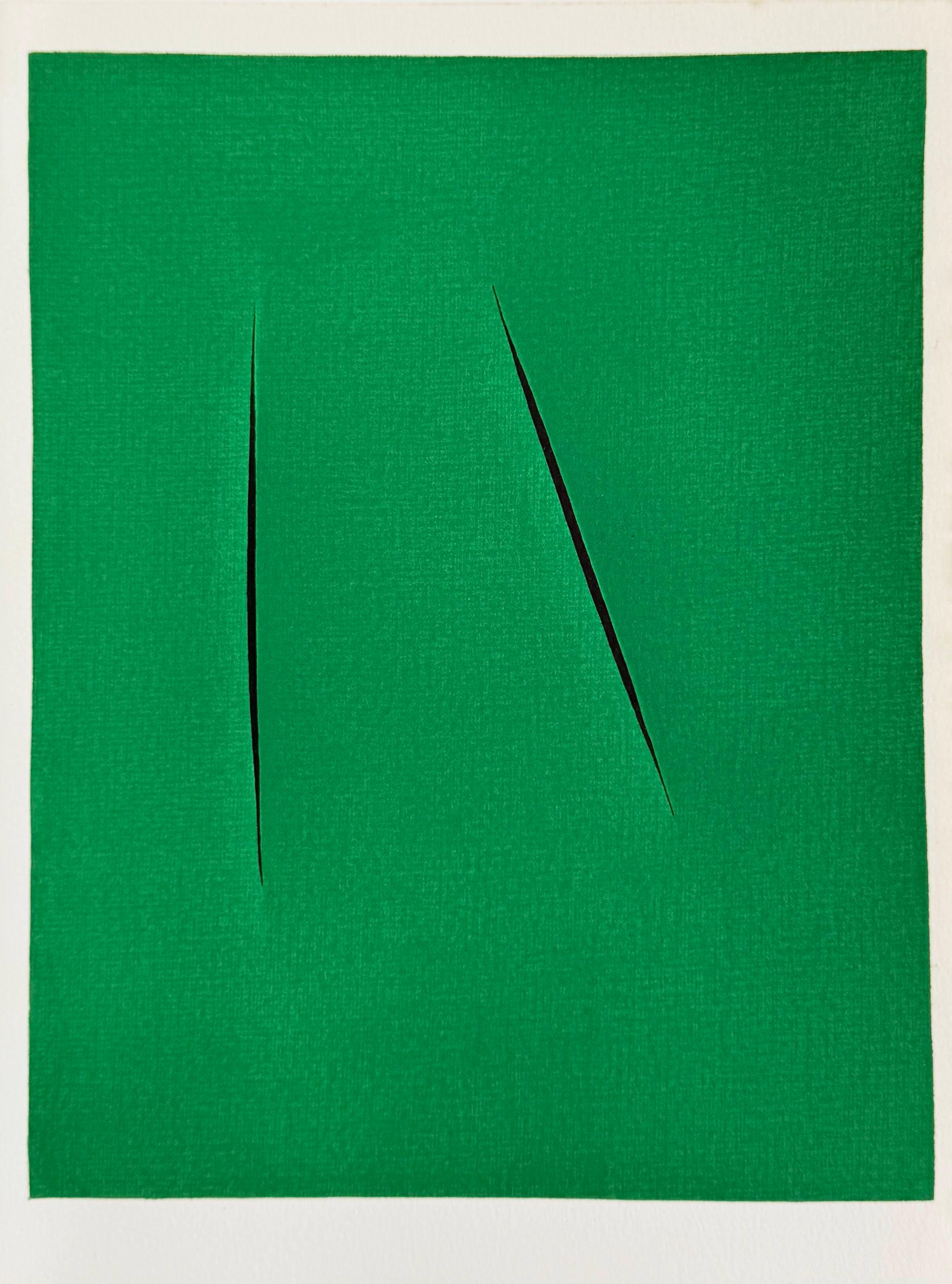 Lucio Fontana Print - Concetto Spaziale