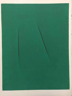 Concetto spaziale - Lithographie originale de Lucio Fontana - 1970 environ