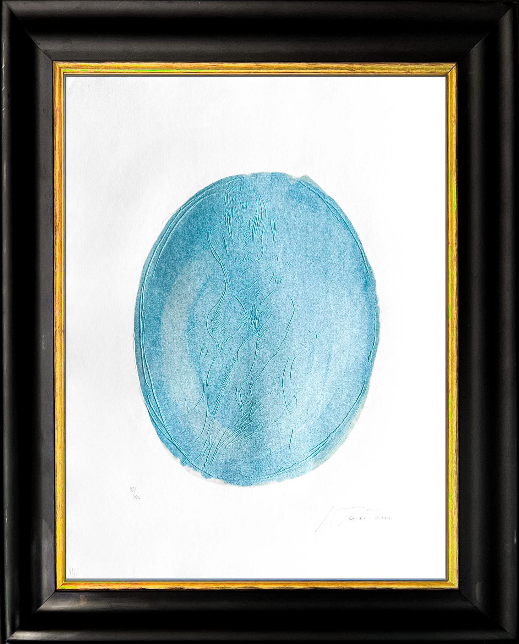 Incisione a colori e acquatinta con goffratura su carta, pubblicata nel 1967.
Edizione limitata a 170 copie, numerata 95/170 nell'angolo in basso a sinistra.
Firmato a mano a matita dall'artista nell'angolo in basso a destra.

Formato del foglio: 64