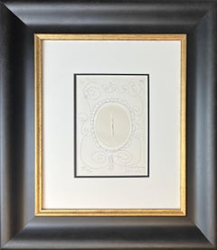 Lucio Fontana ( 1899 – 1968 ) – etching with cut executed by Lucio Fontana -1966