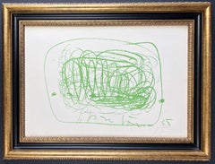 Lucio Fontana ( 1899 – 1968 ) – hand-signed lithograph on Fabriano paper – 1963