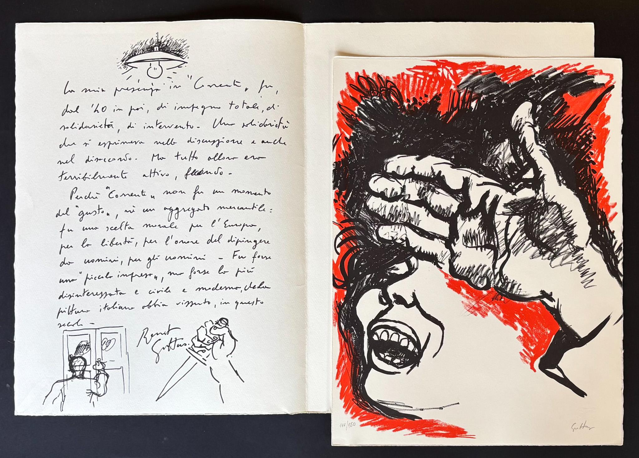 Lucio Fontana and other - CORRENTE litografie. 30 anni dopo – 1967 For Sale 10