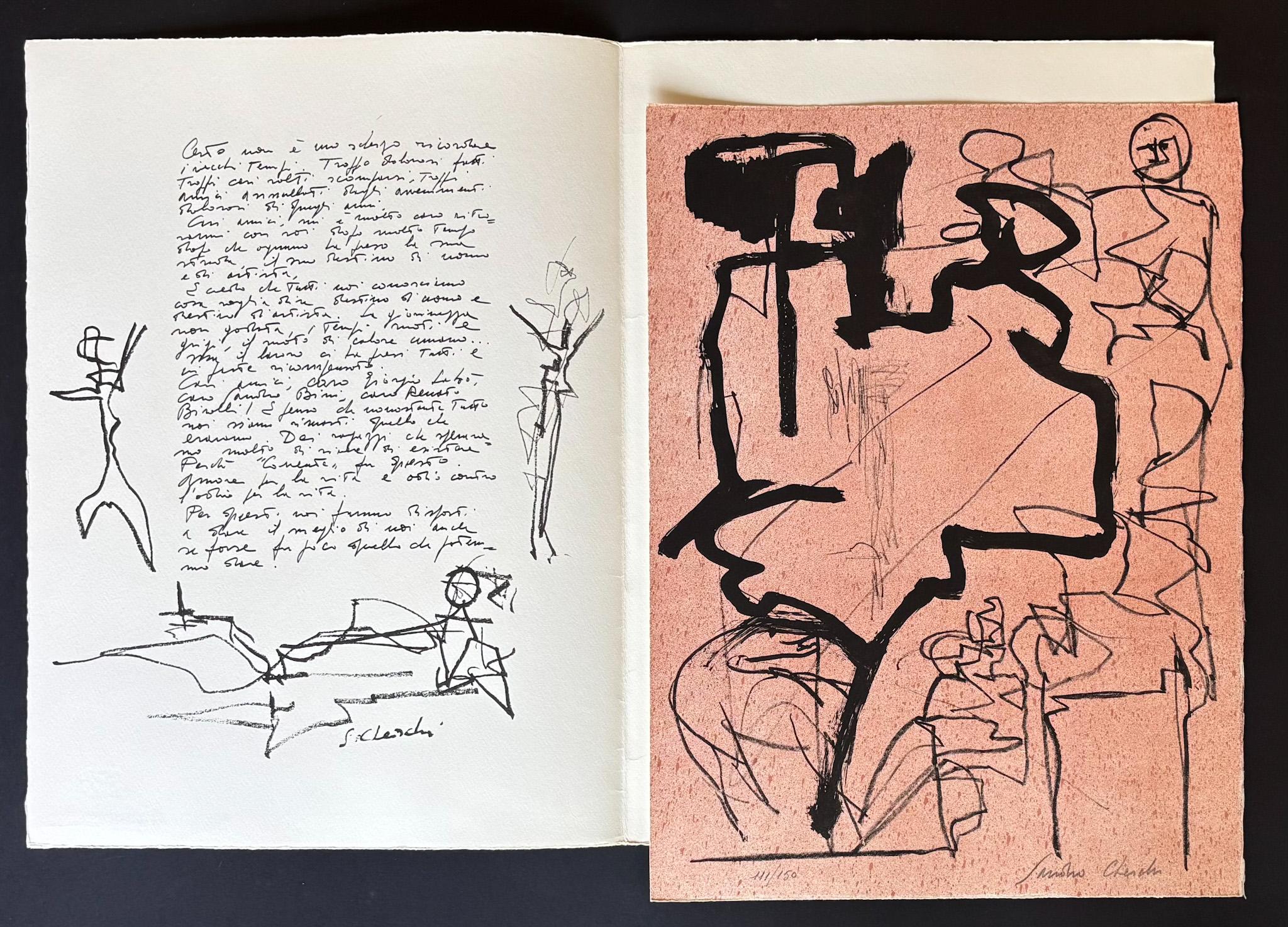 Lucio Fontana and other - CORRENTE litografie. 30 anni dopo – 1967 For Sale 12