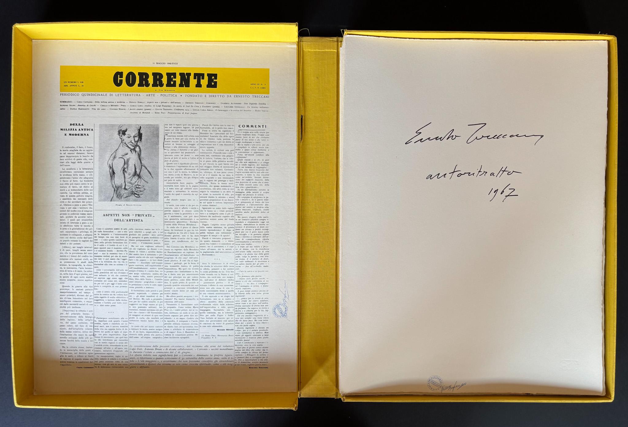 Lucio Fontana and other - CORRENTE litografie. 30 anni dopo – 1967 For Sale 18