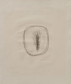 Lucio Fontana - Concetto Spaziale - Gravure signée à la main et découpée à la main par Fontana