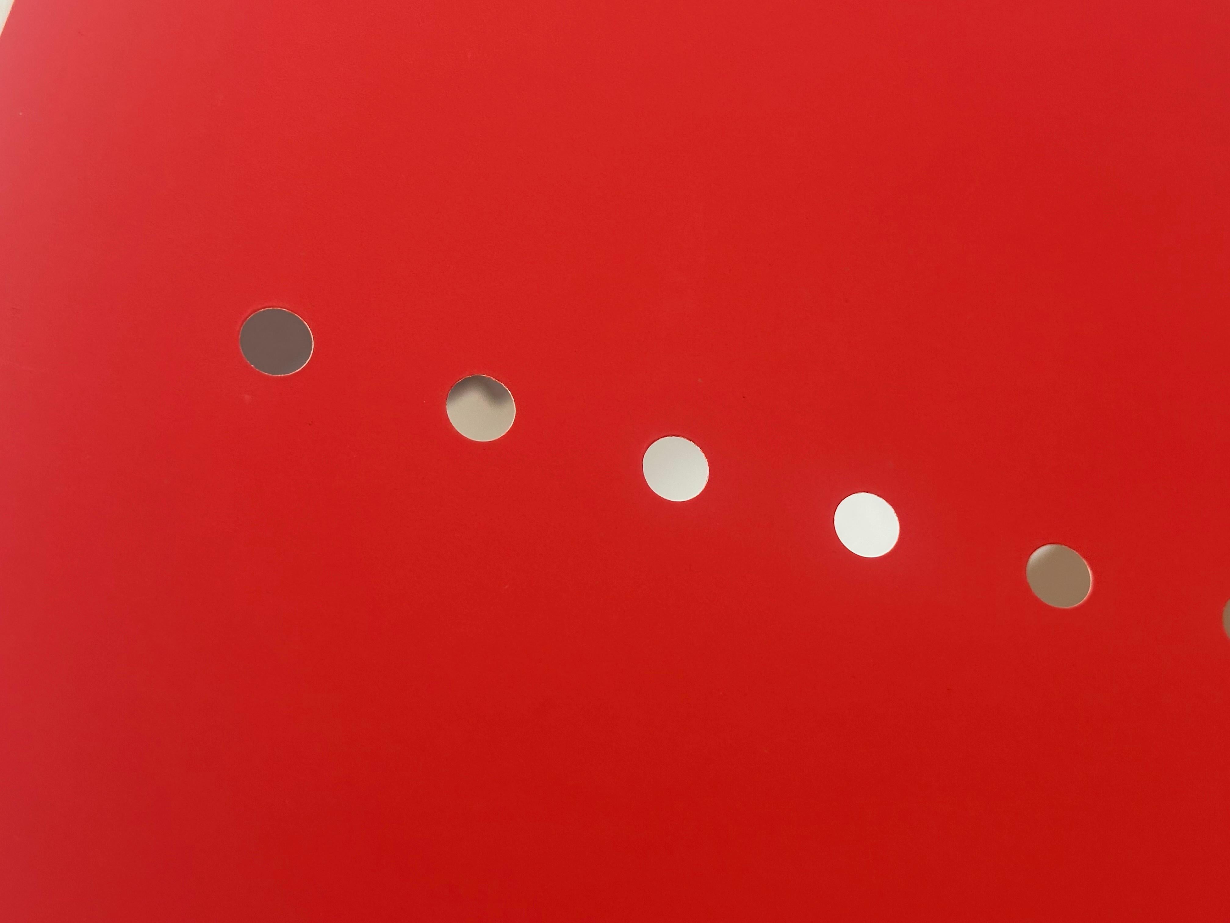 LUCIO FONTANA, Red Spatial Concept, 1965 - Conceptual Print by Lucio Fontana