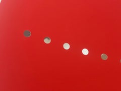 LUCIO FONTANA, Red Spatial Concept, 1965