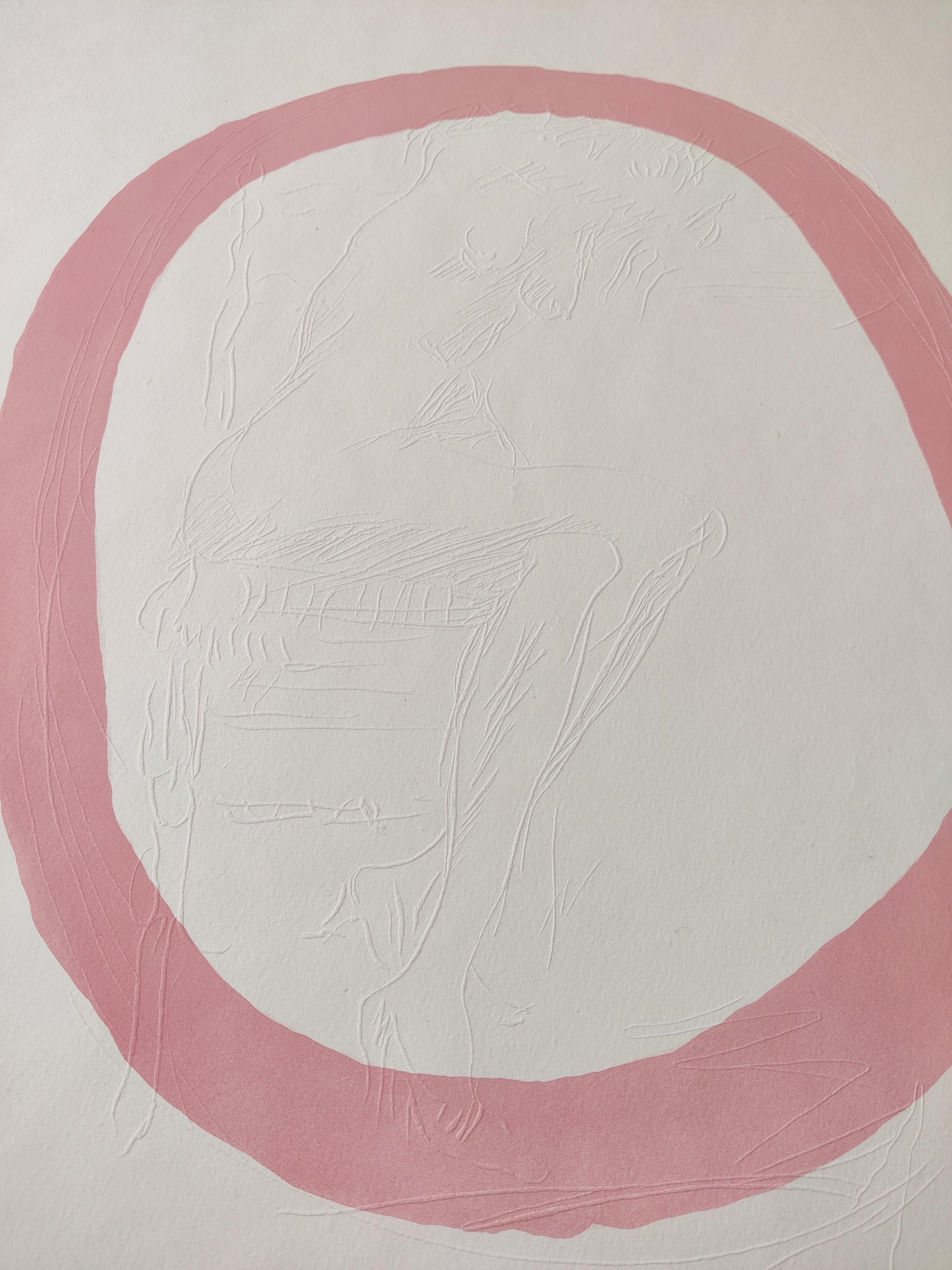 Lucio Fontana -- Nudo rosa For Sale 1