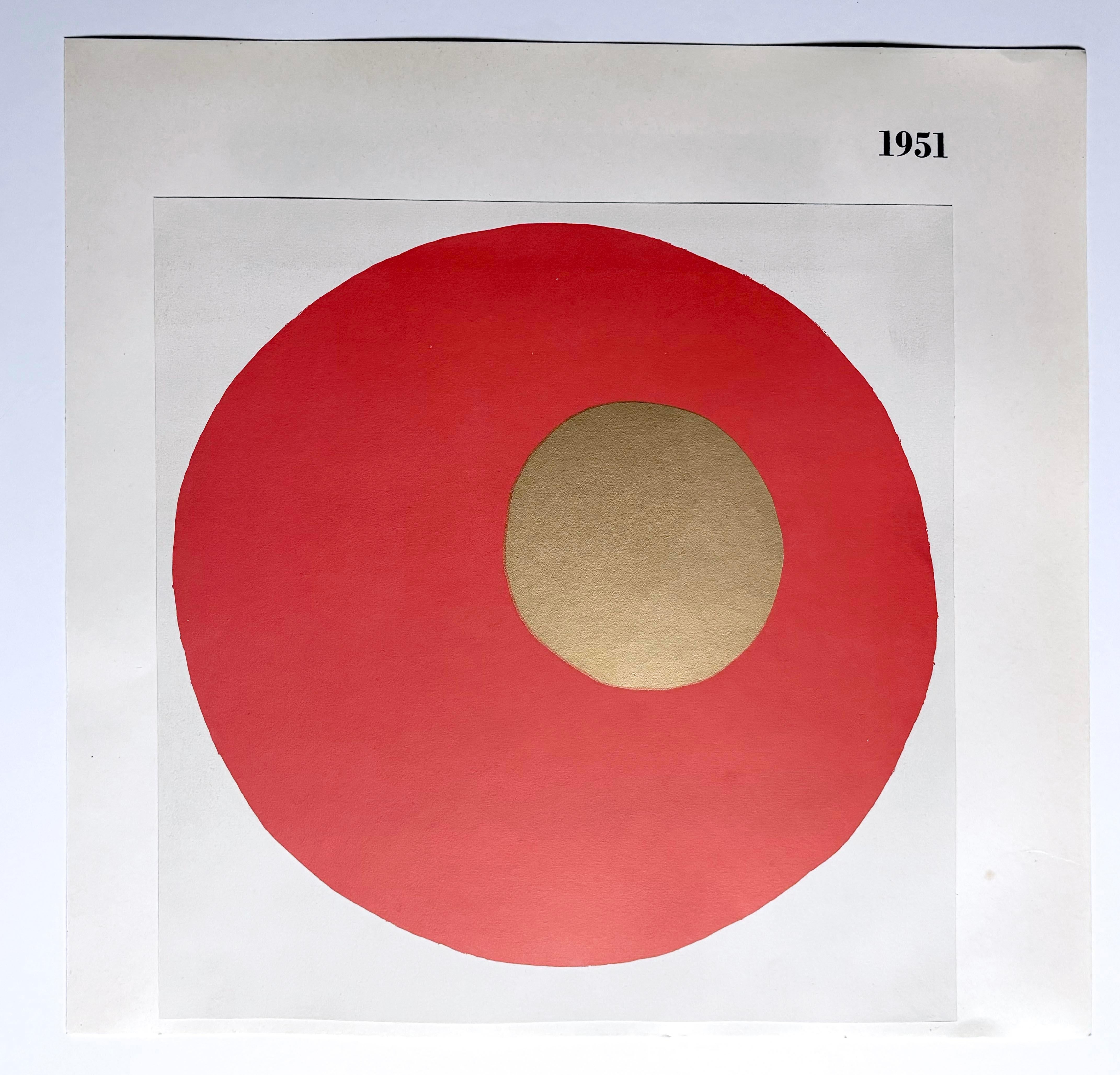 Lucio Fontana Conjunto de 4 sin título (Concetto Spaziale) en venta 1