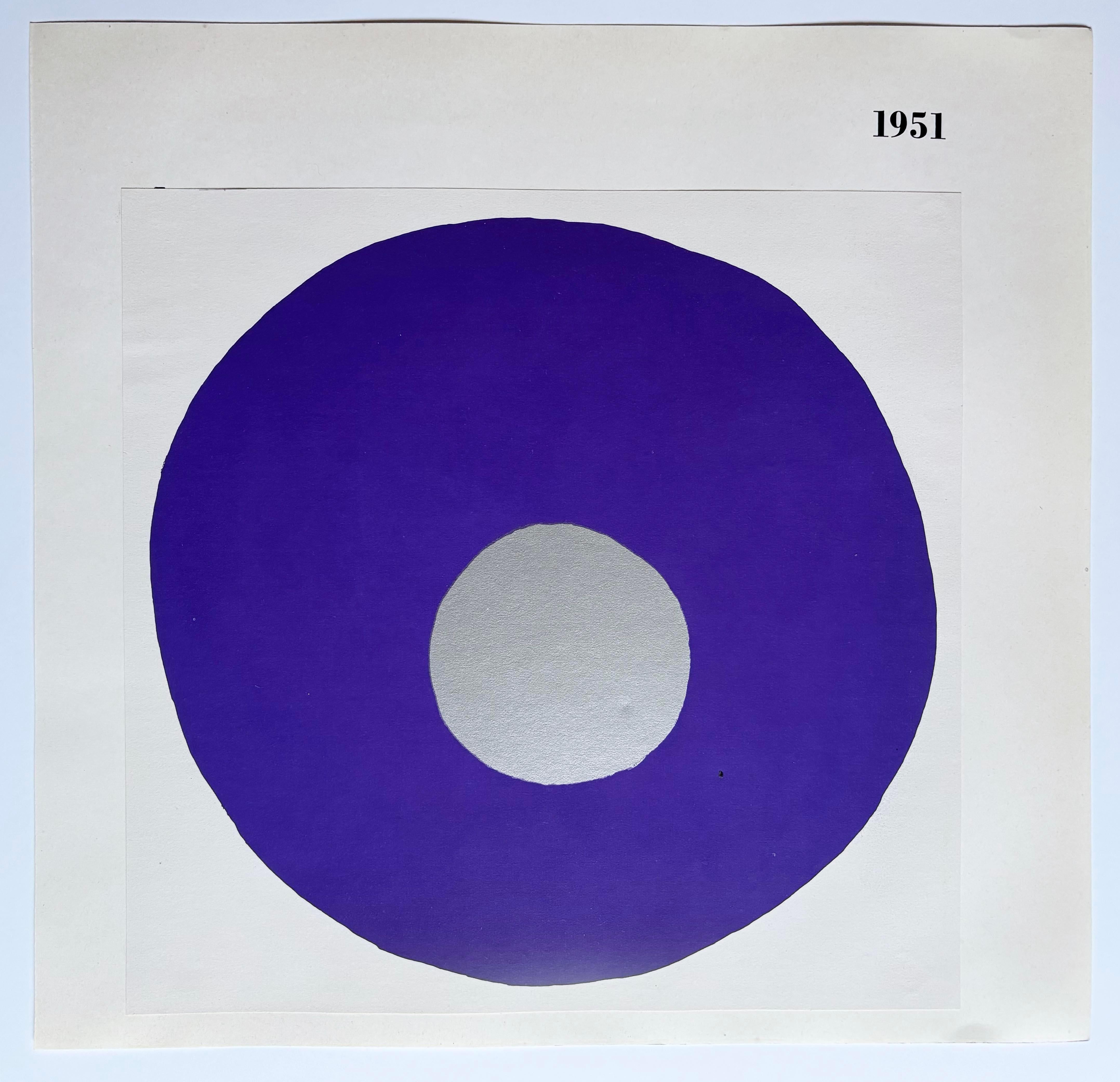 Lucio Fontana Conjunto de 4 sin título (Concetto Spaziale) en venta 5