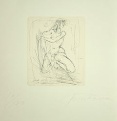 Nude – Radierung von Lucio Fontana – 1964