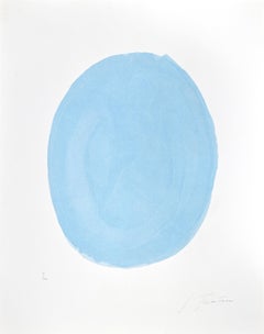 Nudo Azzurro - Original Etching by Lucio Fontana - 1967