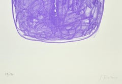 « Space Concept » (Concetto Spaziale) – Lithographie de Lucio Fontana – 1967