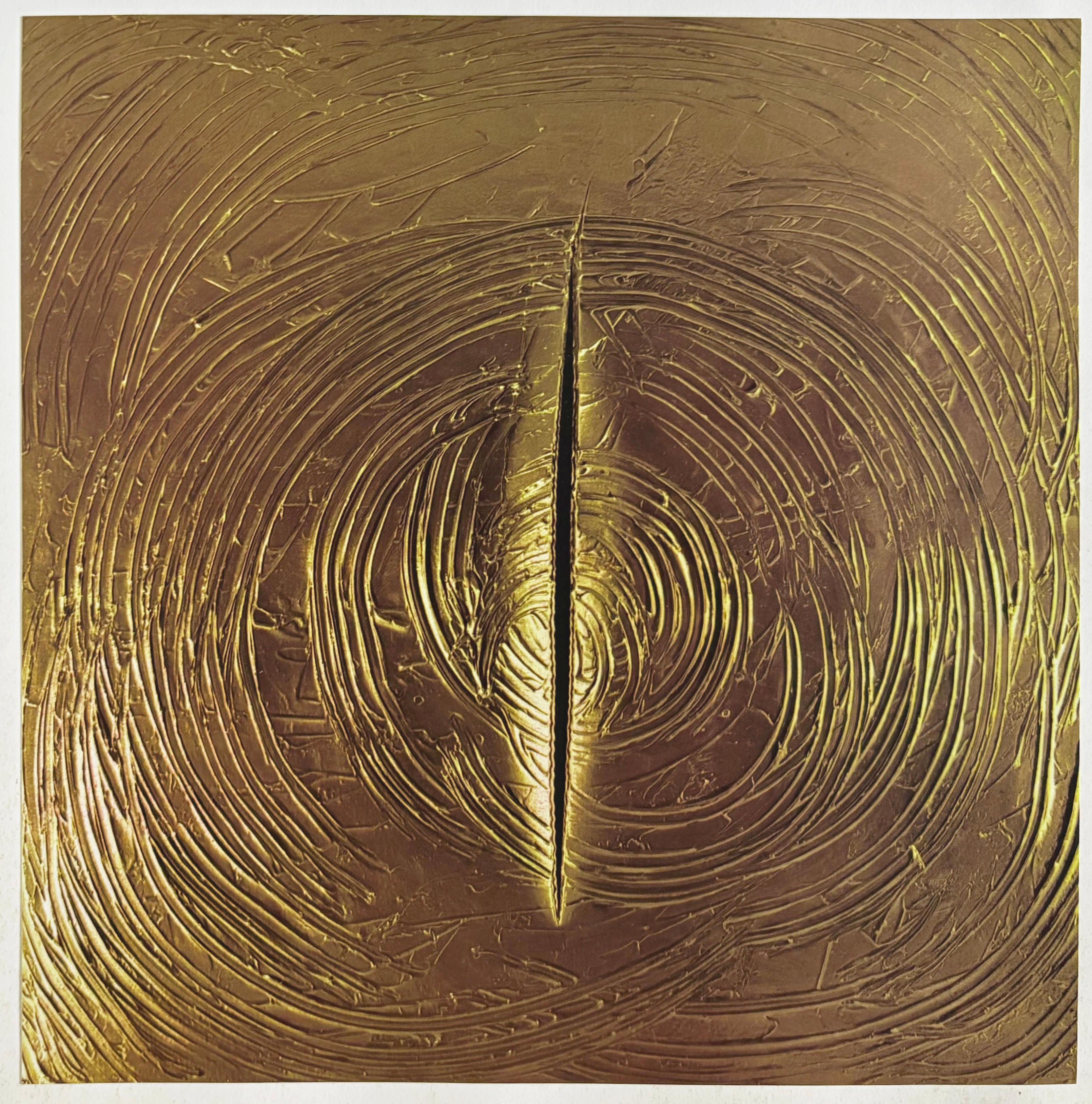 Abstract Print di Lucio Fontana - Senza titolo (Concetto Spaziale)