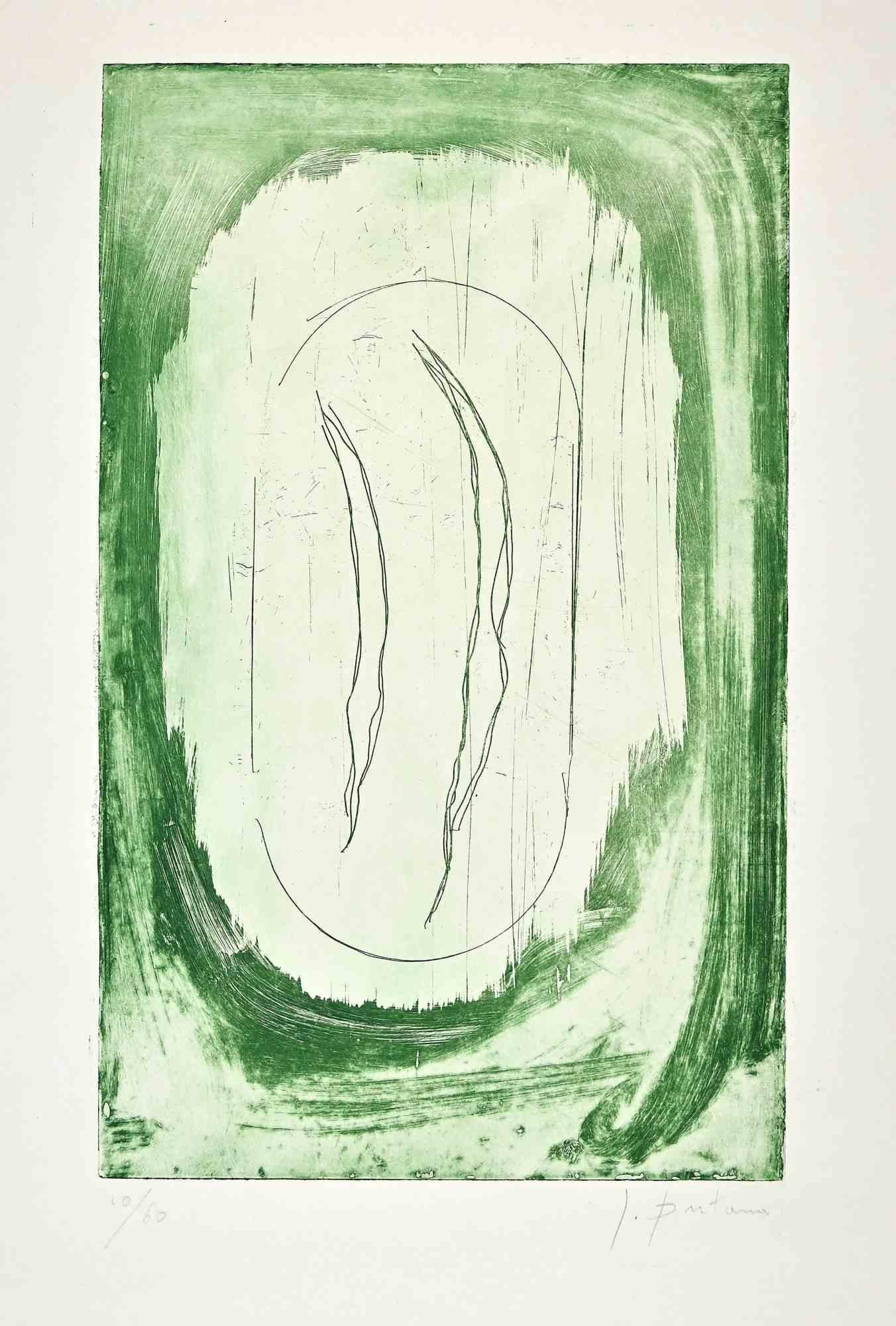 Untitled - Original Etching by Lucio Fontana - Mid-20th Century 2