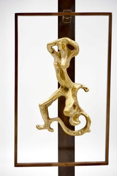 Lucio Fontana Scultura in bronzo per Borsani fissa in lampade da tavolo, 1950-2021