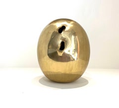 Concetto Spaziale, Lucio Fontana, 1960's, Brass, Arte Povera, Italian, Design