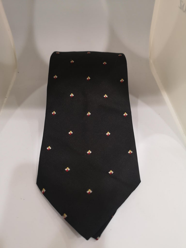 Lucio Lamberti black silk tie For Sale at 1stDibs | lucio lamberti tie