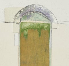 Artista español 1996 firmado serigrafía y collage sobre lienzo impresión artística original