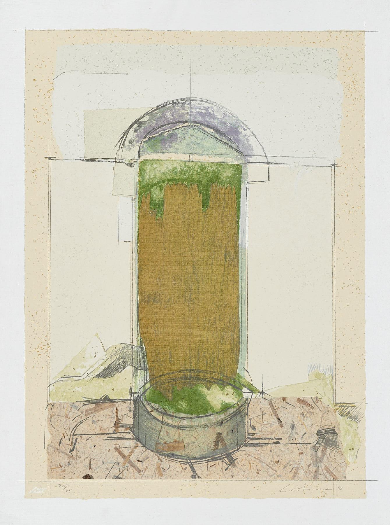 Artista spagnolo 1996 firmato in serigrafia e collage su tela, stampa d'arte originale in vendita 2