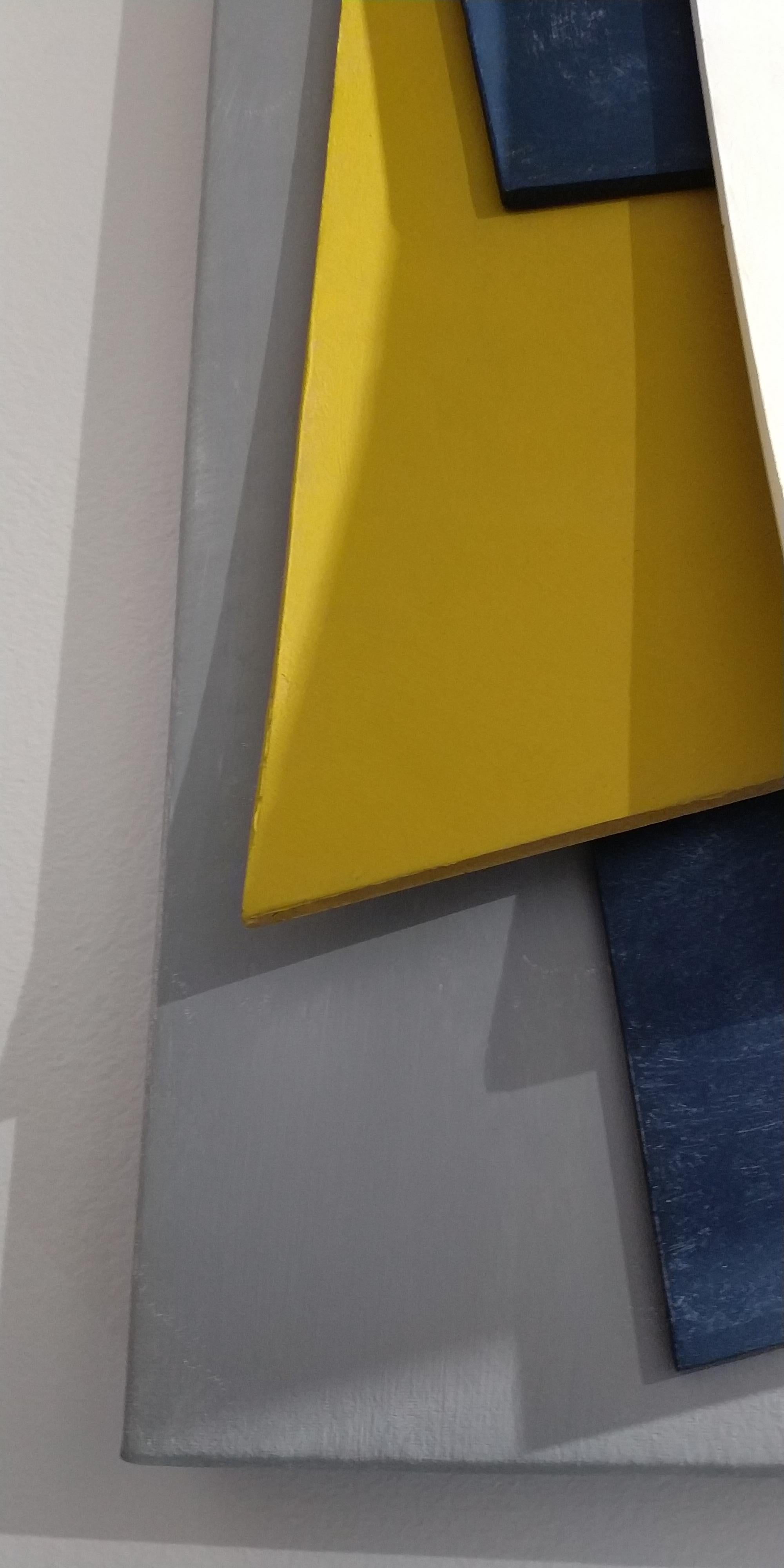 Lucio Perna, Fragilità invisibili, carved cardboard on canvas, 2022, 40x50x7cm For Sale 1