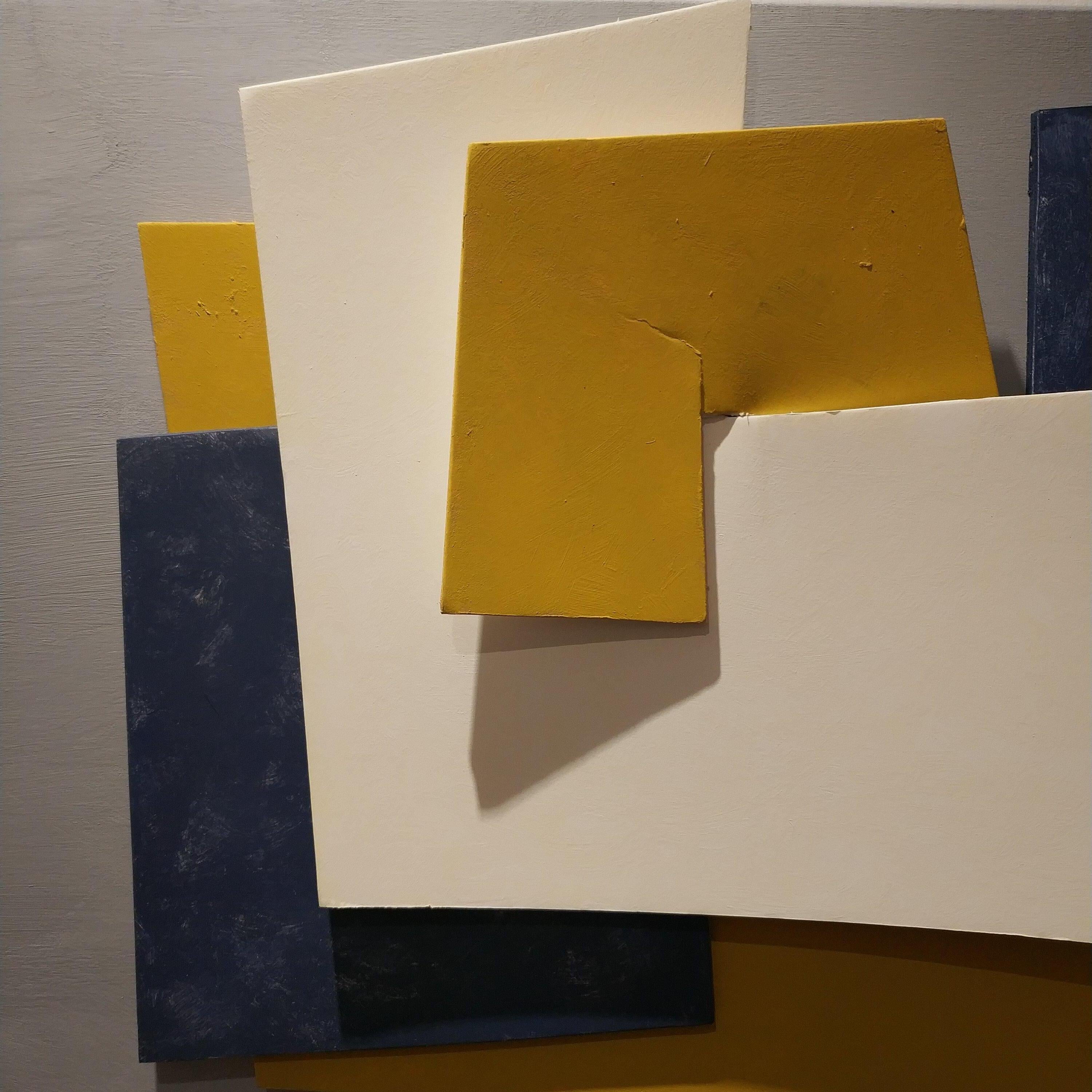 Lucio Perna, Fragilità invisibili, carved cardboard on canvas, 2022, 40x50x7cm For Sale 6