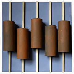 Lucio Perna, Imperfetto, cartone intagliato su tela, 2020, 50x50x6cm