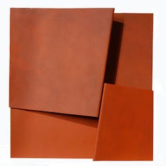 Lucio Perna, Surrogate cities, carved cardboard on canvas, 2020, 50x50x7cm