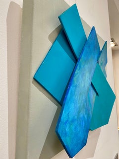 "Undiciquindici", Karton auf Leinwand, abstrakt, Originalgemälde