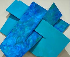 "Undiciquindici", carton sur toile, abstrait, peinture originale