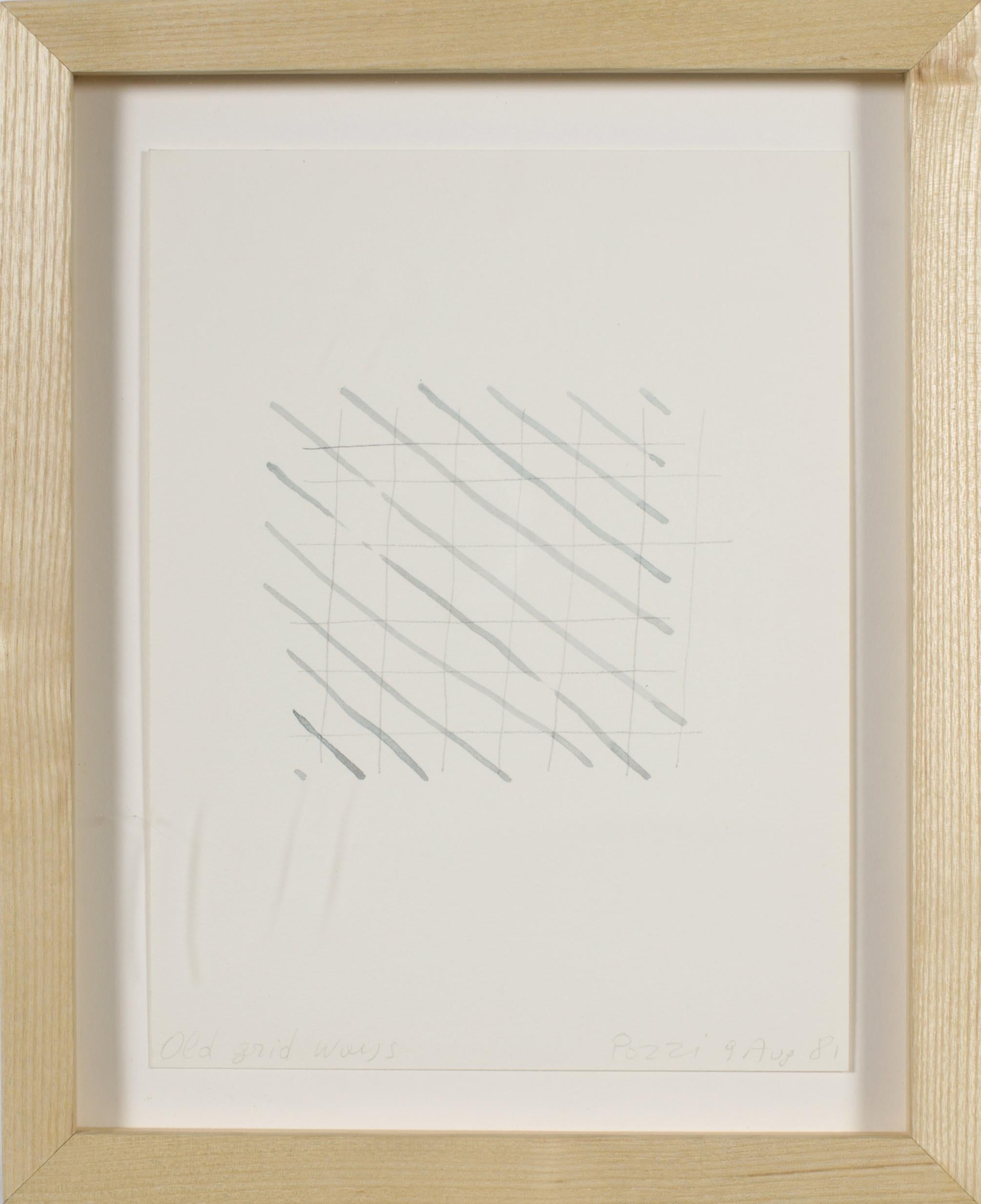 Abstract Painting di Lucio Pozzi - Modi di fare della vecchia griglia