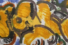 Conversazione, Monoprint espressionista astratto di Lucio Pozzi