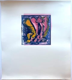 Lucio Pozzi - Barocco (Baroque) Monoprint on paper Unique Signed Italian artist